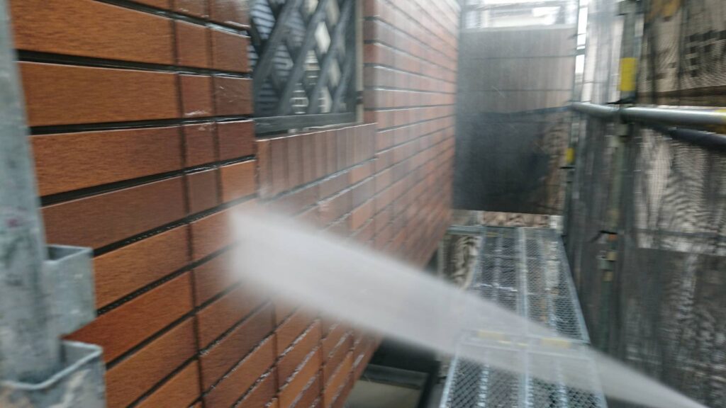 茨木市 外壁塗装 タイル 高圧水洗浄