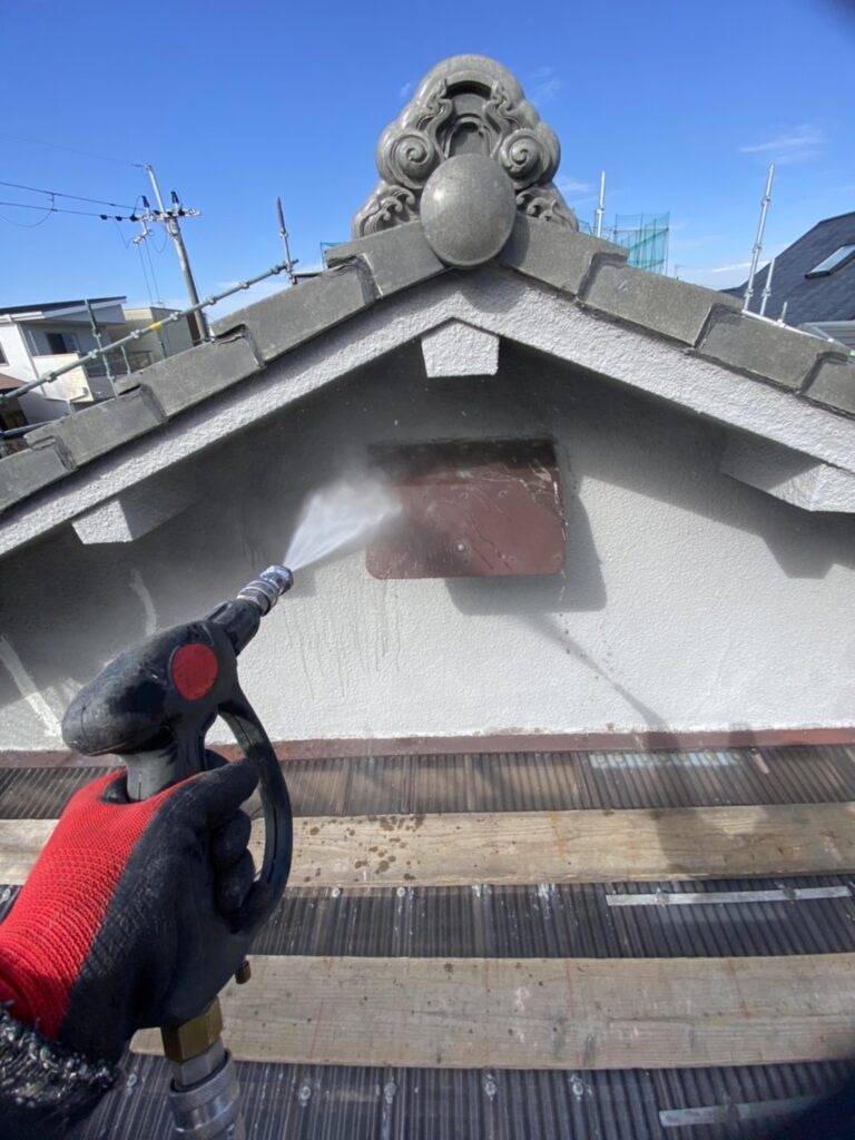 茨木市 外壁塗装 新堂町高圧洗浄