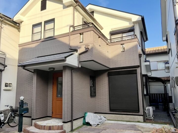 茨木市にて外壁塗装完了しました　