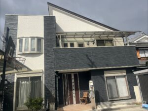 経年劣化と雨漏れにて外壁塗装　防水完了