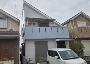 コーキング、軒天の劣化のため施工