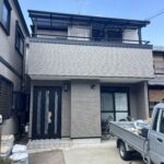 ベランダ土間　外壁隙間より雨漏りの為塗装ご依頼