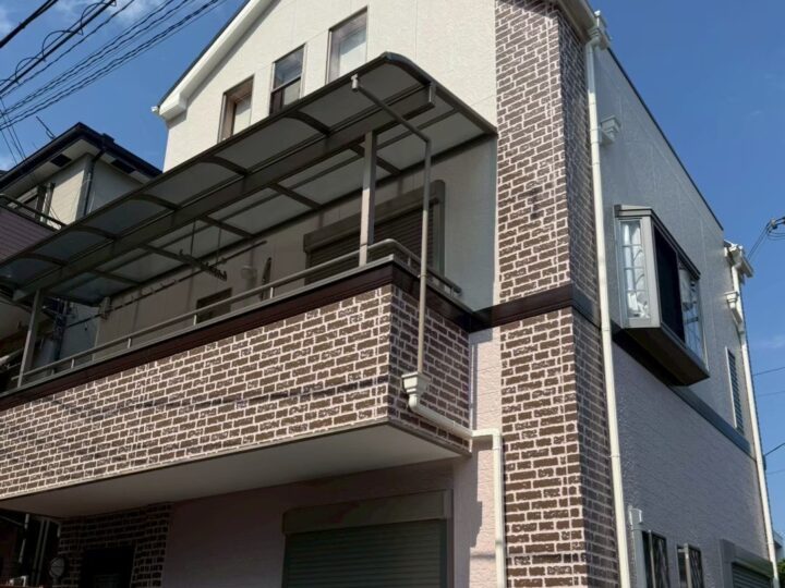 茨木市にて外壁塗装を施工させていただきました。