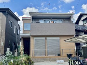 枚方市長尾東町にて外壁塗装完了です
