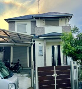 茨木市井口台にて外壁と屋根塗装完了しました