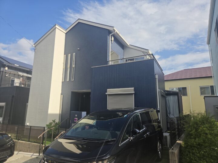 茨木市にて外壁塗装、屋根塗装を完工しました。